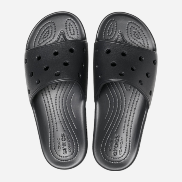 Klapki męskie basenowe Crocs Jibbitz Classic 206121-BLK 41-42 (M8/W10) 26 cm Czarne - obraz 4