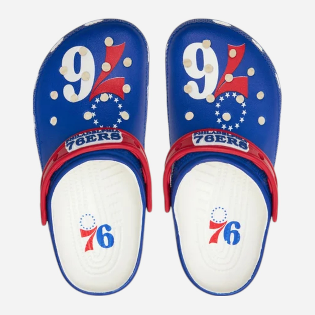 Чоловічі крокси Crocs Classic Nba Philadelphia 76Ers Clog 208901-100 41-42 (M8/W10) 26 см Сині (196265420940) - зображення 4