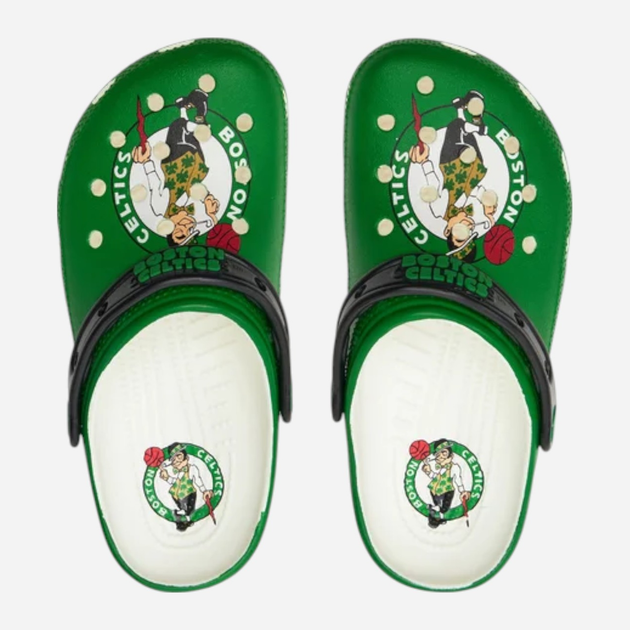 Chodaki damskie Crocs Nba Boston Celtics Classic 209442-100 37-38 (M5/W7) 23 cm Zielone - obraz 5