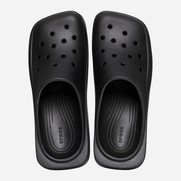 Chodaki damskie na platformie Crocs Classic Blunt Toe 209562-001 37-38 (M5/W7) 23 cm Czarne - obraz 3