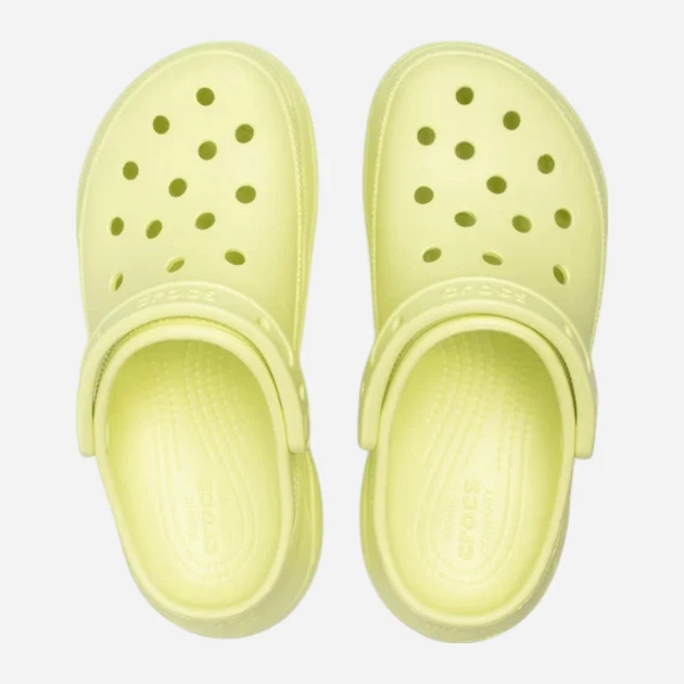 Chodaki damskie na platformie Crocs Classic Bae Clog W 206302-3U4 42-43 (M9/W11) 27 cm Jasnozielone - obraz 5