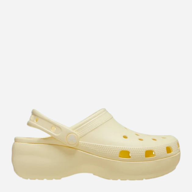 Жіночі крокси Crocs Classic Platform Clog W 206750-76O 39-40 (M7/W9) 25 см Світло-бежеві (196265649891) - зображення 1