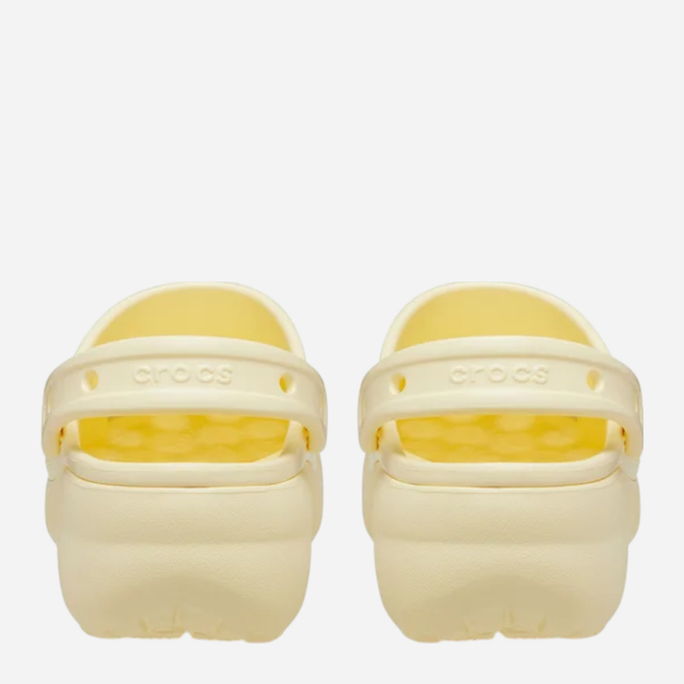 Chodaki damskie na platformie Crocs Classic Platform Clog W 206750-76O 39-40 (M7/W9) 25 cm Jasnobeżowe - obraz 4