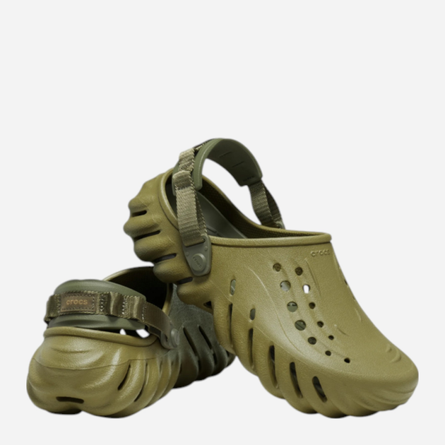 Чоловічі крокси Crocs Echo 207937-3UA 39-40 (M7/W9) 25 см Оливкові (196265558308) - зображення 2