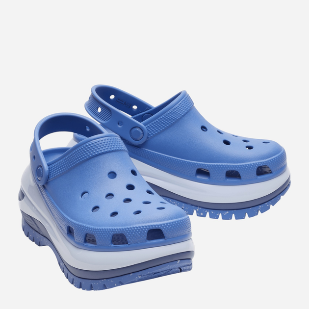 Chodaki damskie na platformie Crocs Mega Crush 207988-4ON 38-39 (M6/W8) 24 cm Niebieskie - obraz 2