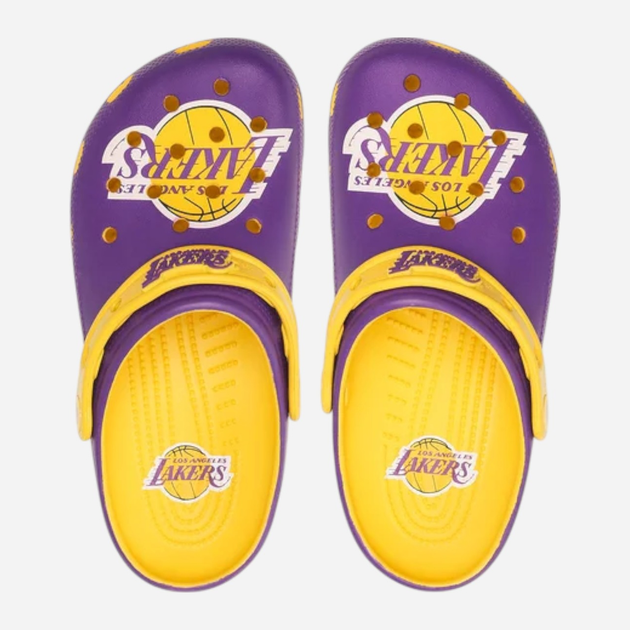Chodaki damskie Crocs NBA Los Angeles Lakers Cls Clg 208650-75Y 37-38 (M5/W7) 23 cm Fioletowe - obraz 6