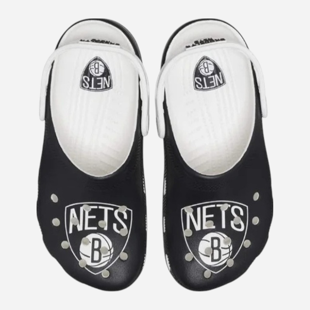 Chodaki damskie Crocs NBA Brooklyn Nets Cls Clog 208651-103 38-39 (M6/W8) 24 cm Czarne - obraz 4