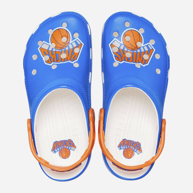 Chodaki damskie Crocs NBA New York Knicks Classic Clog 208862-100 38-39 (M6/W8) 24 cm Niebieskie - obraz 3