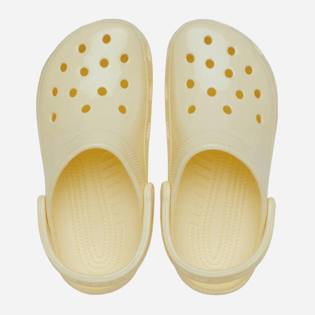 Жіночі крокси Crocs Classic High Shine Clog 209609-76O 36-37 (M4/W6) 22 см Світло-бежеві (196265664108) - зображення 3
