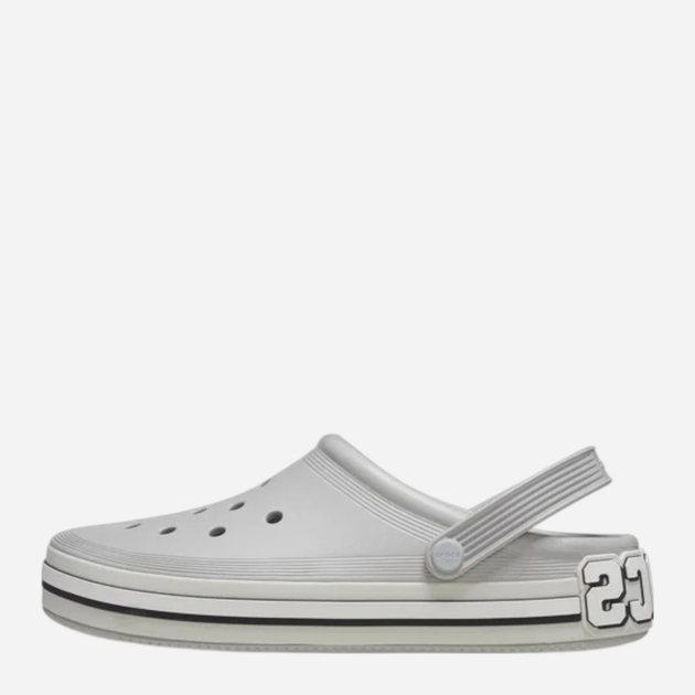Chodaki damskie Crocs Off Court Logo Clog 209651-1FT 36-37 (M4/W6) 22 cm Szare - obraz 3
