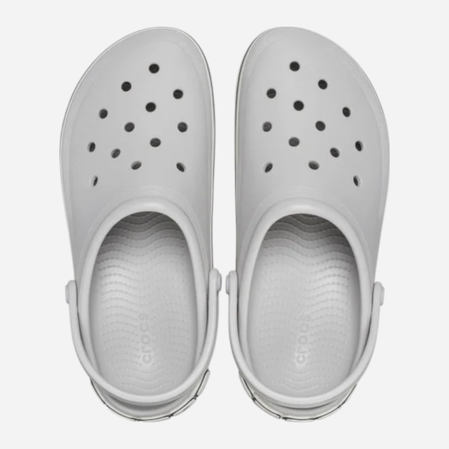 Жіночі крокси Crocs Off Court Logo Clog 209651-1FT 37-38 (M5/W7) 23 см Сірі (196265581986) - зображення 5