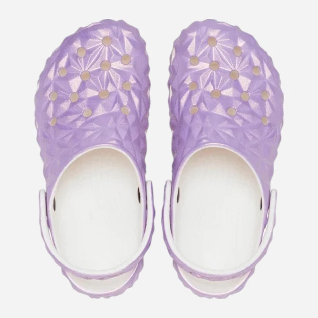 Chodaki damskie Crocs Classic Iridescent Geo Clog 209841-100 41-42 (M8/W10) 26 cm Fioletowe - obraz 4