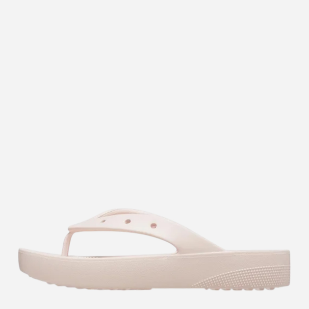 Klapki japonki damskie na platformie Crocs Classic Platform 207714-FLGO 37-38 (M5/W7) 23 cm Jasnoróżowe - obraz 3
