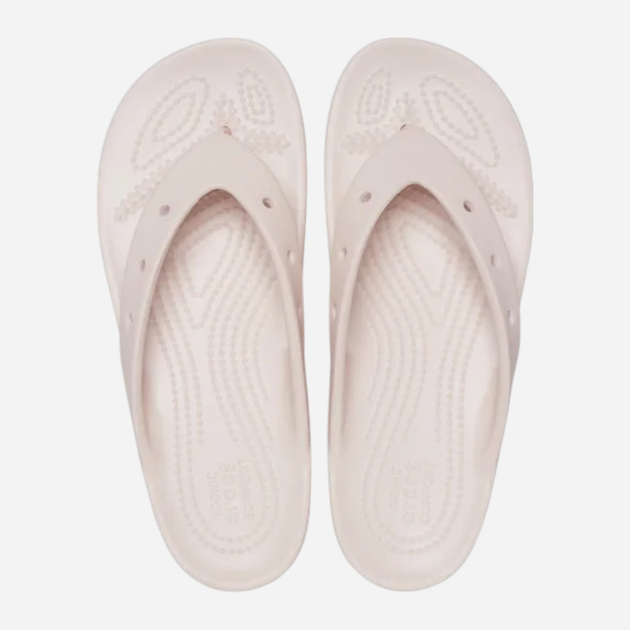 Klapki japonki damskie na platformie Crocs Classic Platform 207714-FLGO 41-42 (M8/W10) 26 cm Jasnoróżowe - obraz 5