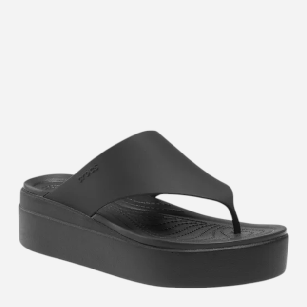 Жіночі в'єтнамки Crocs Brooklyn Flip 208727-001 41-42 (M8/W10) 26 см Чорні (196265368075) - зображення 4