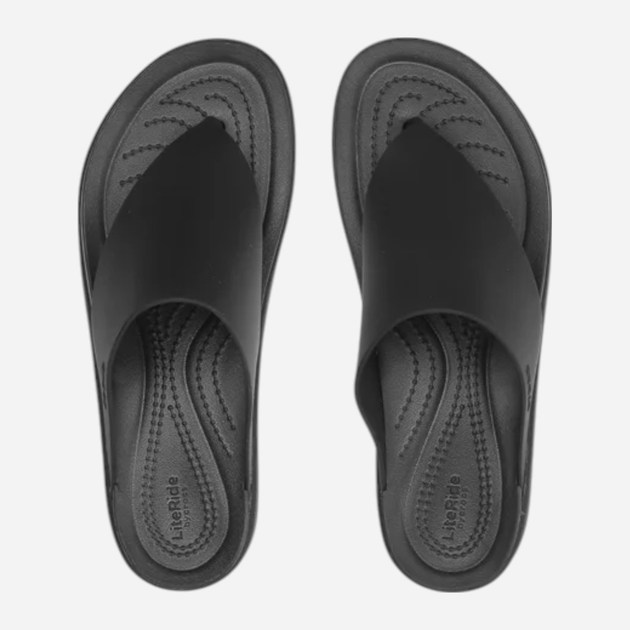 Жіночі в'єтнамки Crocs Brooklyn Flip 208727-001 41-42 (M8/W10) 26 см Чорні (196265368075) - зображення 6