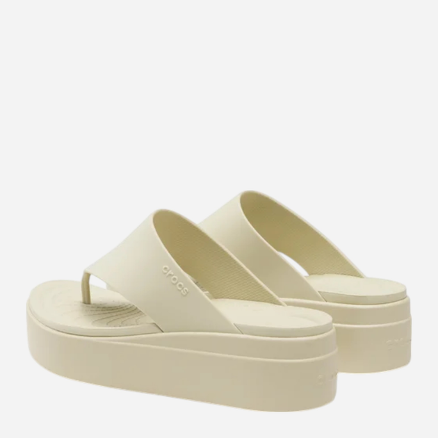 Жіночі в'єтнамки Crocs Brooklyn Flip 208727-2Y2 41-42 (M8/W10) 26 см Бежеві (196265368150) - зображення 4