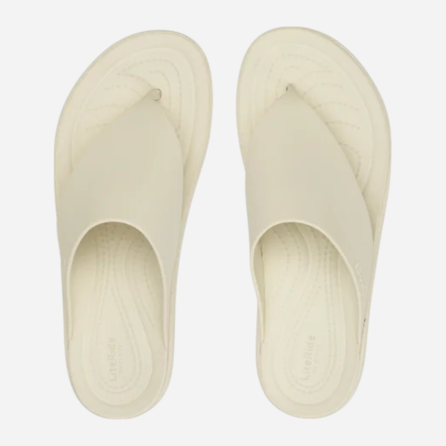 Жіночі в'єтнамки Crocs Brooklyn Flip 208727-2Y2 39-40 (M7/W9) 25 см Бежеві (196265368228) - зображення 5