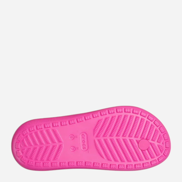 Klapki japonki damskie basenowe Crocs Classic Flip V 209402-6UB 41-42 (M8/W10) 26 cm Różowe - obraz 6