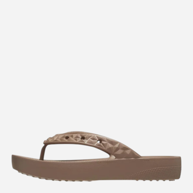Жіночі в'єтнамки для пляжу Crocs Classic Platform Geometric Flip 209565-2Q9 36-37 (M4/W6) 22 см Світло-коричневі (196265553341) - зображення 3
