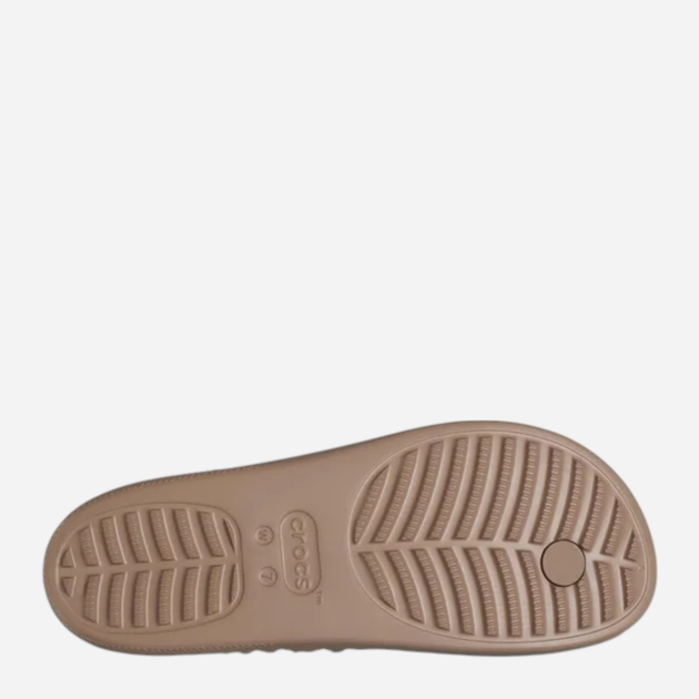 Жіночі в'єтнамки для пляжу Crocs Classic Platform Geometric Flip 209565-2Q9 36-37 (M4/W6) 22 см Світло-коричневі (196265553341) - зображення 6
