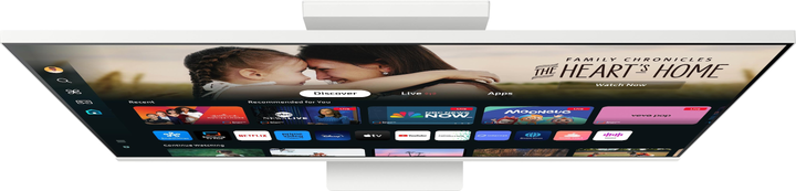 Monitor 32" Samsung Smart Monitor M8 S32DM801UU White (LS32DM801UUXEN) - obraz 3