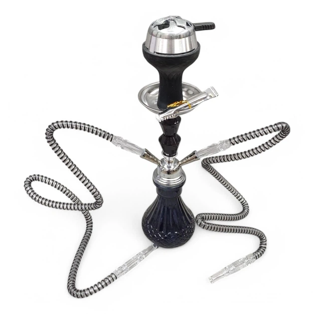 Кальян Hookah Amal 001-2 Plus Black висотою 41 см на 2 персони - зображення 3