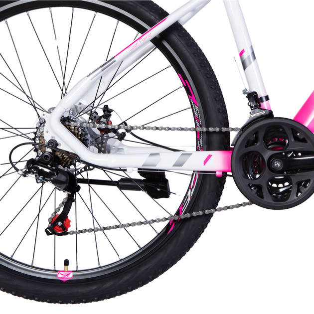 Велосипед AL 27.5" SPACE MERCURY DD FR рама-17" бело-розовый 2025 - Фото 5 Велосипед AL 27.5" SPACE MERCURY DD FR рама-17" бело-розовый 2025 - изображение 5