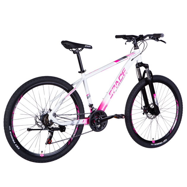 Велосипед AL 27.5" SPACE MERCURY DD FR рама-17" бело-розовый 2025 - Фото 6 Велосипед AL 27.5" SPACE MERCURY DD FR рама-17" бело-розовый 2025 - изображение 6