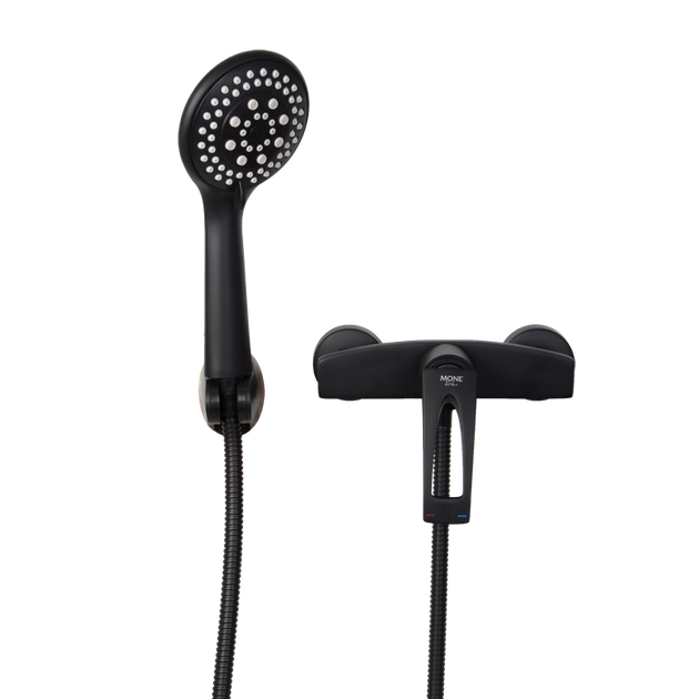 Смеситель для душа настенный MONE Deluxe KINGDOM 9381381B Black - Фото 3 Смеситель для душа настенный MONE Deluxe KINGDOM 9381381B Black - изображение 3