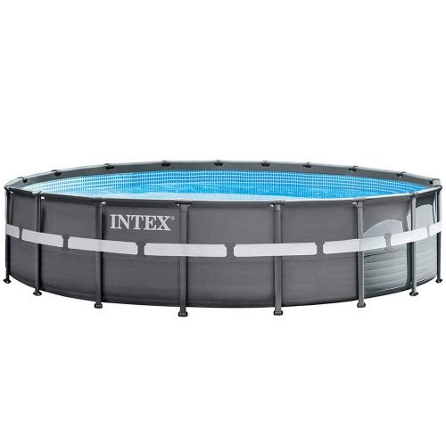 Каркасный бассейн Intex 26330 Ultra Frame 549х132 см с песочным насосом, тентом, подстилкой и лестницей - изображение 4