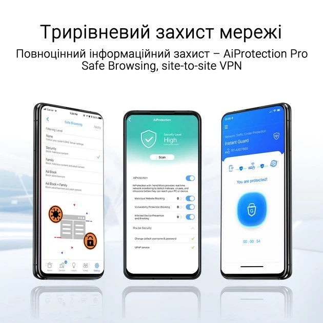 Wi-Fi 7 - Mesh система Asus ZenWiFi BD4 з 2 роутерів (90IG0960-MO3C20) - Фото 6 Wi-Fi 7 - Mesh система Asus ZenWiFi BD4 з 2 роутерів (90IG0960-MO3C20) - зображення 6