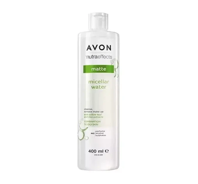 Матуюча міцелярна вода Avon Nutra Effects 400 мл - Фото 2 Матуюча міцелярна вода Avon Nutra Effects 400 мл - зображення 2
