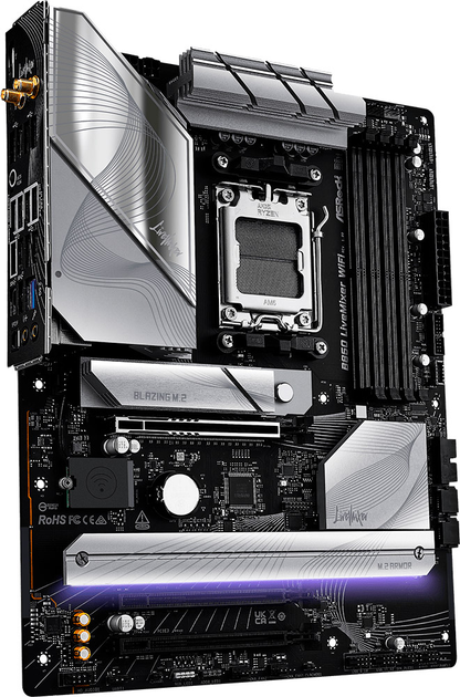 Материнська плата ASRock B850 LiveMixer Wi-Fi (sAM5, AMD B850, PCI-Ex16) - зображення 2