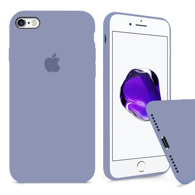 Чехол Silicone FULL case для IPhone 6 Plus/6s Plus Lavander grey лаванда серый - Фото 1 Чехол Silicone FULL case для IPhone 6 Plus/6s Plus Lavander grey лаванда серый - изображение 1