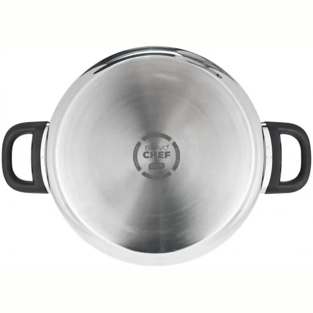 Каструля Bravo Chef L'Appetit сіра з нержавіючої сталі 1.8 л (BC-2003-18) - изображение 3
