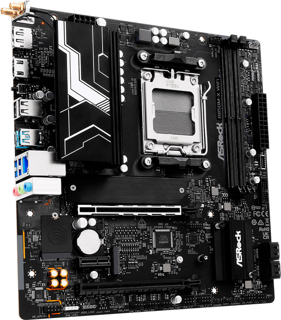 Материнська плата ASRock B850M-X Wi-Fi (sAM5, AMD B850, PCI-Ex16) - зображення 2