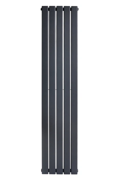 Дизайнерский вертикальный радиатор отопления ARTTIDESIGN Livorno II 5/1800/340 серый матовый LV II.5.180.34.G - изображение 3
