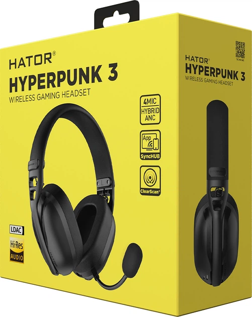 Навушники Hator Hyperpunk 3 Wireless Black (ESH15) - зображення 8