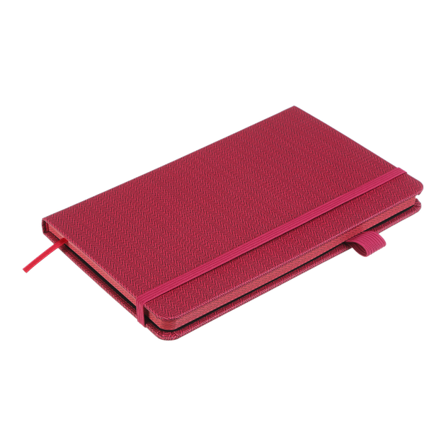 Книга записна Buromax TWEED 125*195мм 96 аркушів у клітинку обкладинка зі штучної шкіри бордова (BM.291163-13) - изображение 3