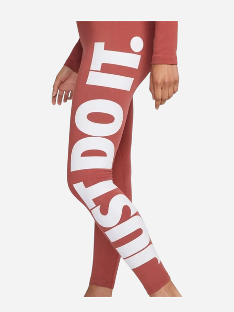Legginsy damskie sportowe Nike W Nsw Essntl Gx Hr Lggng Jdi CZ8534-691 S Różowe - obraz 4