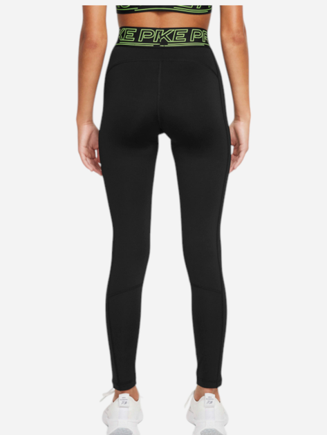 Legginsy dziecięce dla dziewczynki sportowe Nike Pro FZ5613-010 S (128-137 cm) Czarne - obraz 2