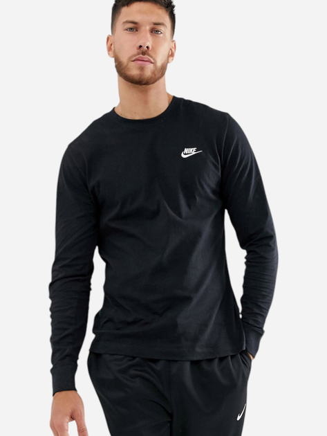 Longsleeve męski Nike M Nsw Club Tee - Ls AR5193-010 XL Czarny - obraz 1