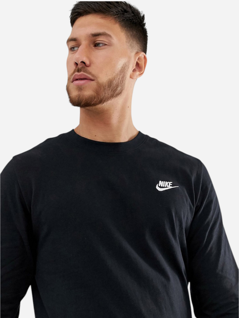 Longsleeve męski Nike M Nsw Club Tee - Ls AR5193-010 L Czarny - obraz 4