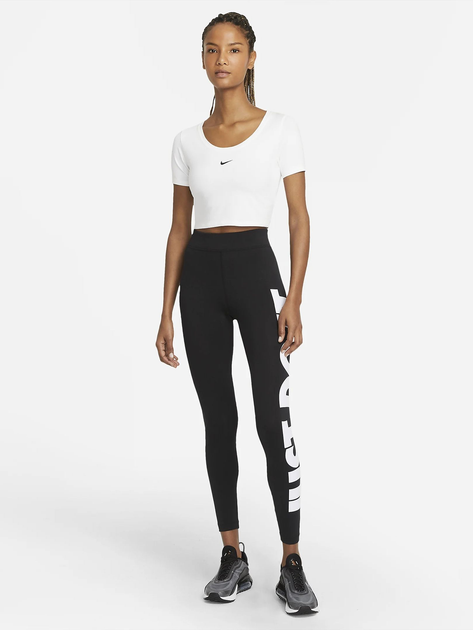 Спортивні легінси жіночі Nike W Nsw Essntl Gx Hr Lggng Jdi CZ8534-010 XS Чорні (194502822540) - зображення 3