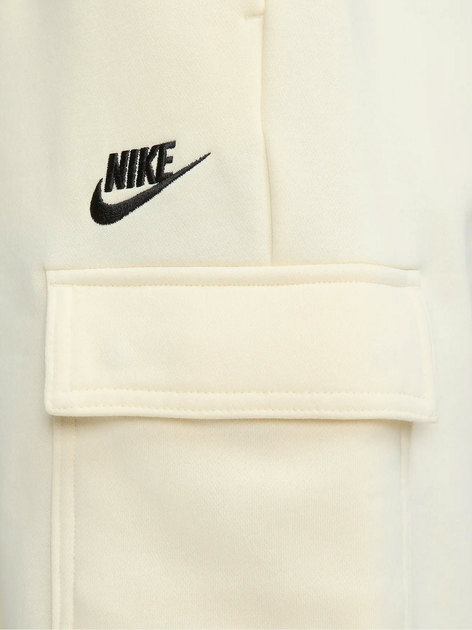 Спортивні штани на флісі жіночі Nike W Nsw Club Flc Mr Pant Cargo DQ5196-113 S Бежеві (196153342064) - зображення 6