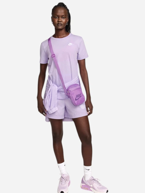 Футболка бавовняна жіноча Nike Sportswear Club Essentials DX7902-511 S Фіолетова (196977987625) - зображення 3
