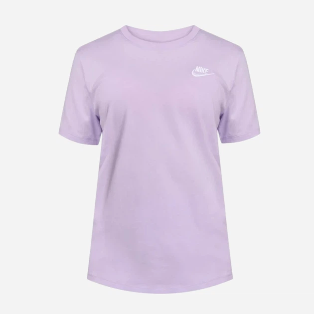 Футболка бавовняна жіноча Nike Sportswear Club Essentials DX7902-511 S Фіолетова (196977987625) - зображення 4