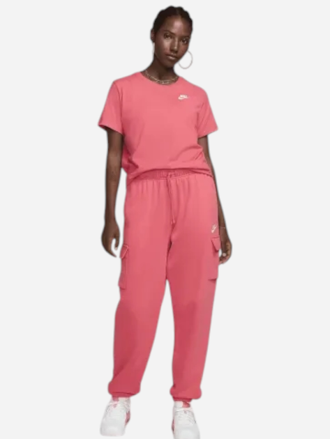 Футболка бавовняна жіноча Nike Sportswear Club Essentials DX7902-629 S Рожева (197596044959) - зображення 3