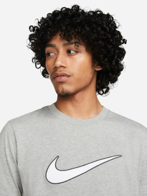 Koszulka męska bawełniana Nike M Nsw Sp Ss Top FN0248-063 XL Szara - obraz 3
